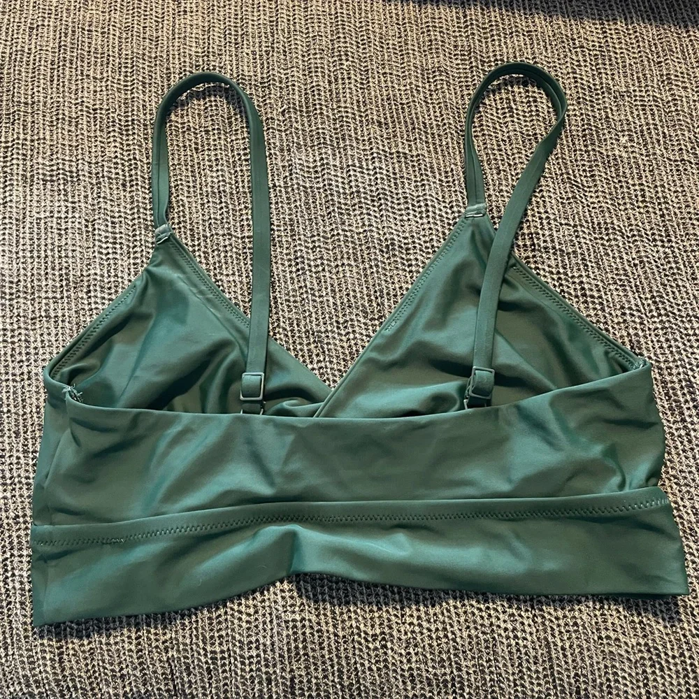 Aerie Forest Green Twist Bikini Top - Picture 4 of 4